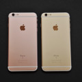 iPhone 6s plusのローズゴールドとゴールドを比較