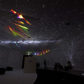 天の川の微細な星の光まで投影できるスーパープラネタリウム「星空のイルミネーション by MEGASTAR」。