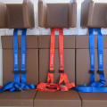 タカタとIHIが共同開発した津波救命艇専用のシートベルト。船舶用4点式シートベルトの開発はタカタにとって初となる（画像はプレスリリースより）