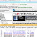 「The Independent」内で改ざんが確認されたブログページ