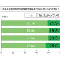 携帯電話の複数所有比率