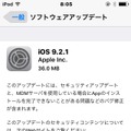 「ソフトウェアアップデート」の画面（iPod）