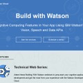 Watson Developer Cloudでは、APIを使った試用が可能