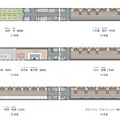 「GINBI SHINKANSEN」の平面図。