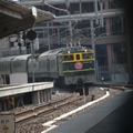 終着の大阪駅。最終のトワイライトエクスプレスが神戸方面から入線してきた。（3月22日）