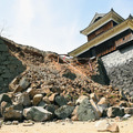 地震による被害が出ている熊本城 (C)GettyImages