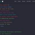 「WWDC - Apple Developer」サイト