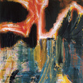 《存在の鳥 107（キジ）》2006 年 アクリリック／綿布 260.1×190.8 cm 東京国立近代美術館蔵