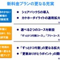 新料金プランのさらなる充実