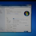 Windows7が起動。システムを確認してみた