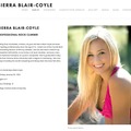 Sierra Blair-Coyleの公式サイトより