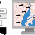 PoC(Proof of Concept)サービスを物流業で利用した場合のイメージ。営業車の位置情報や道路状況を元にした業務効率化サービスなどのビジネス展開を考えている顧客に向けて、有用性を探る実証実験を支援するサービスとなる（画像はプレスリリースより）