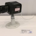 8月中の発売が予定されている4K対応で超低照度環境下でのカラー撮影が可能な「SNC-VB770」（撮影：防犯システム取材班）