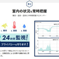 騒音を把握できるIoTセンサー「ポイント」を活用し、室内の状況を把握して騒音対策を行うことができる（画像はプレスリリースより）