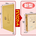 軽くて丈夫なスチール素材で部品を分割・小型化し、通販でも取り扱えるコンパクトな梱包サイズを実現（画像はプレスリリースより）