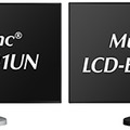 4辺のベゼル幅が0.8mmの「MultiSync LCD-EX241UN」（23.8型）。マルチ接続を前提とした用途にも対応するため、スタンド無しモデルも用意されている（画像はプレスリリースより）