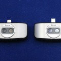 「FLIR ONE」は、LightningコネクタとMicro USBコネクタに対応した2バージョン用意されている（撮影：防犯システム取材班）
