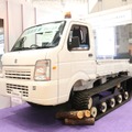 みすずホールディングスのNAGANO YANASEの災害救援車「TX-14P」（撮影：防犯システム取材班）