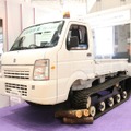 みすずホールディングスのNAGANO YANASEの災害救援車「TX-14P」（撮影：防犯システム取材班）