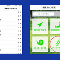 JGA、PGS加盟のすべてのゴルフ場を含む全国2,000ヶ所以上のゴルフ場を網羅。よく使うコースはブックマークに登録できる（画像はプレスリリースより）