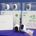 ネットギアの屋外設置にも対応したネットワークカメラ「Arlo」（撮影：防犯システム取材班）