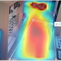 店内における来店者の滞在時間をヒートマップで見える化。陳列スペースを有効活用できる