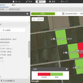 クラウドに作業記録を保存することで、管理している圃場の作業状況などが可視化される