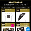 「AAA VISAカード」がリニューアル！ポイントでオリジナルグッズ