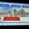 文脈に沿った自然で自由な対話を元に、AIが旅行先の提案をおこなう