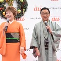 梅沢富美男と小林幸子【撮影：竹内みちまろ】