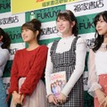 NMB48植村梓、渋谷凪咲、吉田朱里、村瀬紗英【写真：竹内みちまろ】