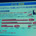 発表会時の資料映像「CF-F8の特徴」