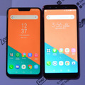 「ZenFone 5」（左）と「ZenFone 5 Lite」（右）。「ZenFone 5Z」は「ZenFone 5」と同じ筐体となる