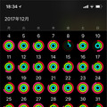 アクティビティの達成度はiPhoneアプリから履歴をチェックできる