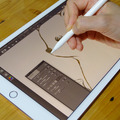 滑らかな書き味を実現しているiPad Pro。輪郭線が柔らかく仕上がった