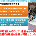 軽度の認知症が疑われる患者にcomuoonを介して話しかけると、医者の問いかけに即座に返答。それ以来、最適な診療が可能になった。（c）2018 UNIVERSAL SOUND DESIGN Inc.