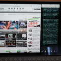 二つのアプリがiPadの画面上で左右に分かれて表示される「Split View」に切り替わった