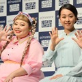 渡辺直美、浅田真央【写真：竹内みちまろ】