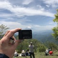 富士山の撮影風景。このコンパクトさが実に手軽だった