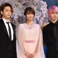 中村倫也、深田恭子、横浜流星【写真：竹内みちまろ】