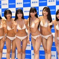 ぴーぴる、夏目綾、豊田ルナ、吉澤遥奈、山口はのん、桜田茉央【写真：竹内みちまろ】