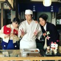 「ご来店です」山田裕貴、朝ドラの広瀬すず＆中川大志と雪月セットで3ショット！