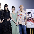 浅川梨奈、映画『黒い乙女A』舞台挨拶に登壇！「恐怖感がよりパワーアップ」とアピール