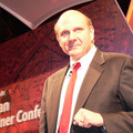 マイクロソフト米国本社CEOスティーブ・バルマー氏（2007年11月来日時のもの）