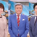 左から）山崎夕貴アナ、小倉智昭、立本信吾アナ　（C）フジテレビ