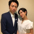 小泉夫妻。小泉進次郎のものまねの信濃岳夫（左）、滝川クリステルのものまねの金原早苗（右）　※写真は金原早苗インスタグラムより（写真は所属事務所より掲載許可をいただいてます）