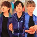 左から）岸優太、佐藤勝利、二宮和也、藤井流星、浮所飛貴（C）フジテレビ