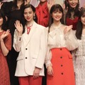 山下美月（乃木坂46）、中条あやみ、生見愛瑠、加藤史帆（日向坂46）【撮影：浜瀬将樹】