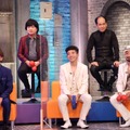 「AIがジャッジ！発音カラオケ」上段左から）松尾駿、斎藤司、下段左から）河合郁人、どぶろっく（C）フジテレビ