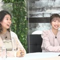 左から）石橋穂乃香、田原可南子（C）フジテレビ